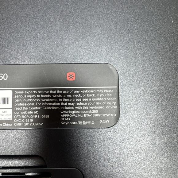 Logitech K360 Wireless Keyboard No USB Dongle - Picture 7 of 7